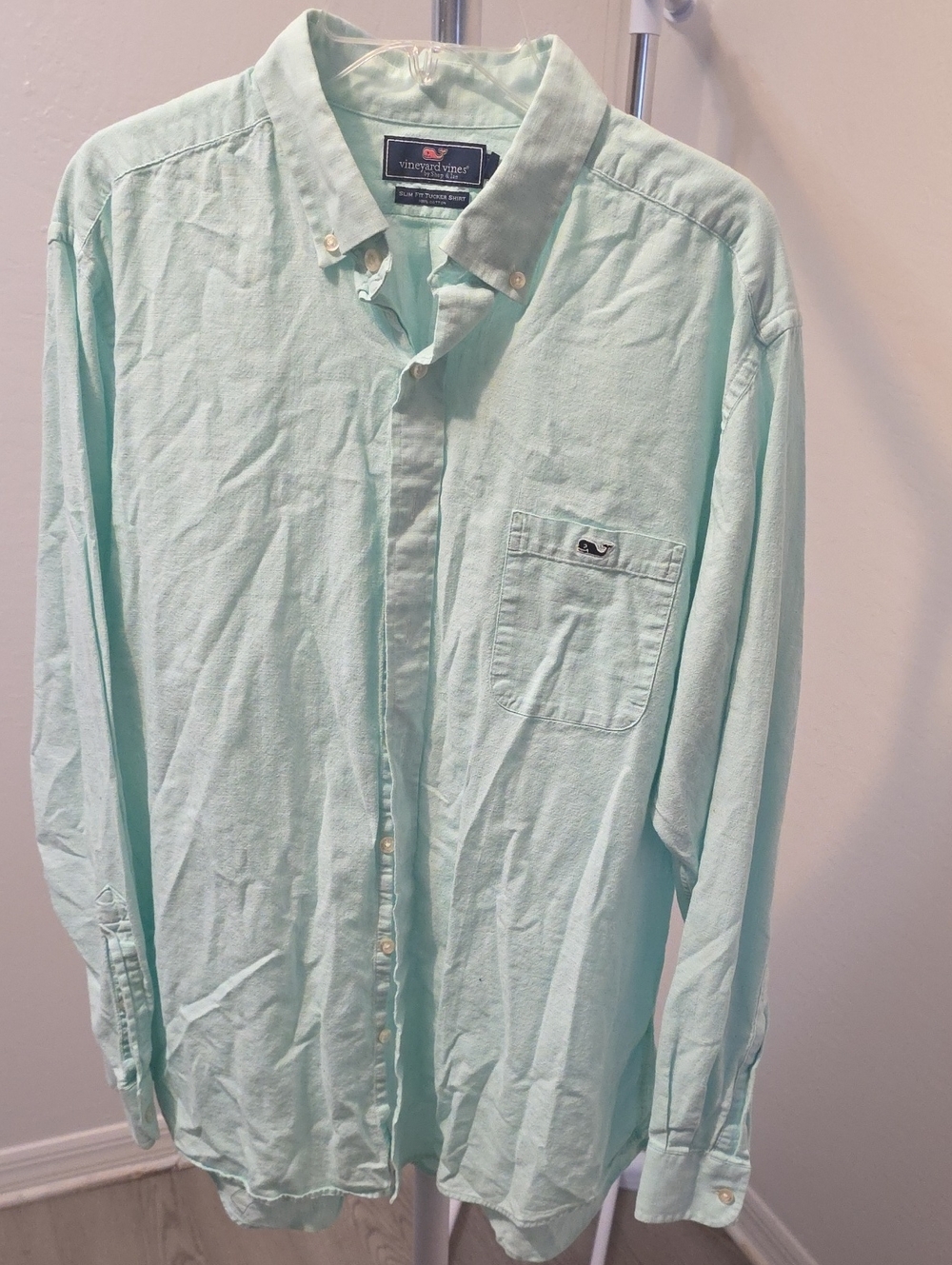 Vineyard Vines Light Mint Green Button-Down Shirt